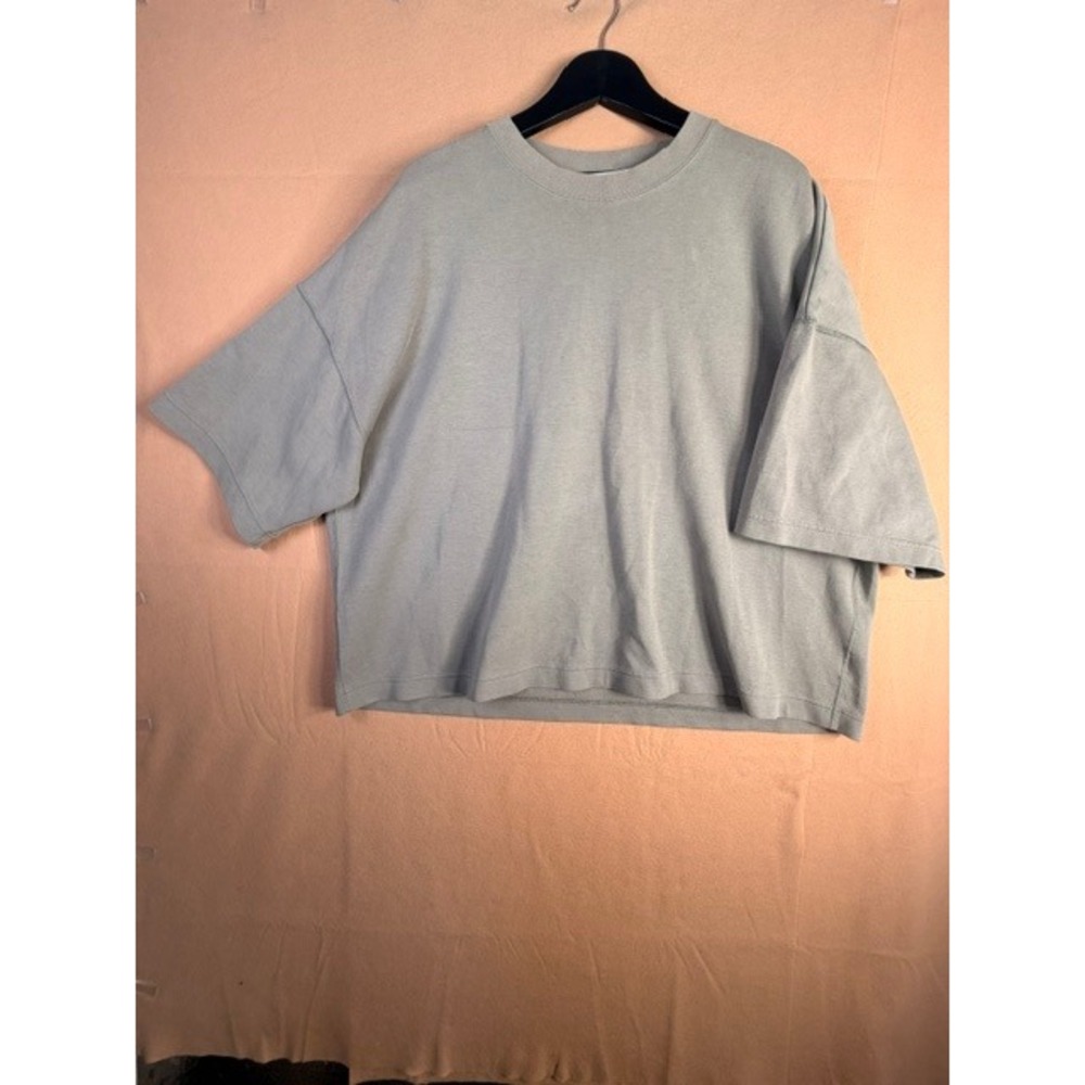 Nike Sportswear Oversized T-Shirt XL Gray Green Drop Shoulder Cotton Tee